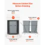VEVOR Pullout Trash Can for Kitchen Cabinets, Double Under Sink Garbage Waste Recycling Bin, Under Mount Waste Container, with H