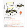 VEVOR Drywall Cart Dolly, 816 kg Load Capacity, Steel Panel Dolly with 4 Swivel Casters & Expandable Deck, Foldable Panel Truck 