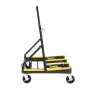Drywall Cart Dolly, 816 kg bæreevne, stålpanel Dolly med 4