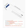 Snetagsrive, 60 cm PP Plastic Blade, 1,18-5,55 m Justerbar