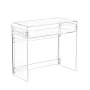 VEVOR Acrylic Table, 2 Tiers Clear End Table with Storage Shelf, Modern Rectangle Acrylic Side Desk, Transparent Thick Desk Nigh