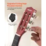 Classical Guitar, 780 mm, Wood Classical Guitar Starter Kit for Beginners, with Nylon Strings, Gig Bag, Strap, Tuner, Extra Stri
