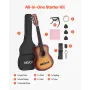 VEVOR Classical Guitar, 780 mm, Wood Classical Guitar Starter Kit for Beginners, with Nylon Strings, Gig Bag, Strap, Tuner, Extr