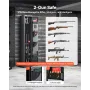 VEVOR Gun Safe, Heavy Duty Cold-Rolled Steel Fireproof Rifle Cabinet with Digital Keypad & Key, Large Long Gun Cabinet with Maga