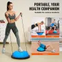 Half Exercise Ball Trainer, 23 inch Balance Ball Trainer, 660 lbs Capacity Stability Ball, Yoga Ball with Resistance Bands and P