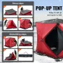 Portable Ice Shelter, 3-4 Person Insulated Pop-Up Ice Fishing Tent, 35 Square Feet Fishable Area, Thermal Ice Shanty for W