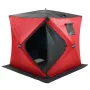 Portable Ice Shelter, 3-4 Person Insulated Pop-Up Ice Fishing Tent, 35 Square Feet Fishable Area, Thermal Ice Shanty for W