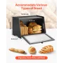 VEVOR Bread Box for Kitchen Counter, Large Capacity Bamboo Bread Storage Container, Farmhouse Wooden Breadbox Organizer for Home