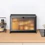 Bread Box for Kitchen Counter, Large Capacity Bamboo Bread Storage Container, Farmhouse Wooden Breadbox Organizer for Homemade B