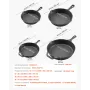 VEVOR Cast Iron Skillet, 4 Pcs Frying Pan Set (155, 205, 260, 305 mm), Skillets with Heat-Resistant Silicone Handle, Pre-Seasone