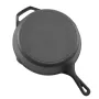 Cast Iron Skillet, 4 Pcs Frying Pan Set (155, 205, 260, 305 mm), Skillets with Heat-Resistant Silicone Handle, Pre-Seasoned Chef