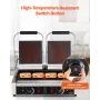VEVOR Commercial Panini Grill, 3600W Electric Sandwich Panini Maker, Stainless Steel Double Sandwich Press Grill, Panini Grill w