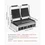 Kommerciel Panini Grill, 3600 W elektrisk Sandwich Panini