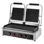 Commercial Panini Grill, 3600W Electric Sandwich Panini Maker, Stainless Steel Double Sandwich Press Grill, Panini Grill with Te