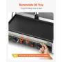 Commercial Panini Grill, 3600W Electric Sandwich Panini Maker, Stainless Steel Double Sandwich Press, Panini Grill with Temp Con