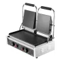 VEVOR Commercial Panini Grill, 3600W Electric Sandwich Panini Maker, Stainless Steel Double Sandwich Press, Panini Grill with Te