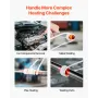 Induction Heater Bolt Removal, 1800W 230V Magnetic Induction Heater Kit, Handheld Nut Buster Tool, Mini Heating Machine for Rust