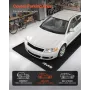 Containment Mat, 2.4 x 5.5 m, Non-Slip PVC Garage Floor Mat with a Cleaning Squeegee Broom, Heavy Duty Durable Waterproof Contai