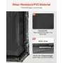 Containment Mat, 2.4 x 5.5 m, Non-Slip PVC Garage Floor Mat with a Cleaning Squeegee Broom, Heavy Duty Durable Waterproof Contai