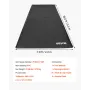 Containment Mat, 2.4 x 5.5 m, Non-Slip PVC Garage Floor Mat with a Cleaning Squeegee Broom, Heavy Duty Durable Waterproof Contai