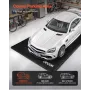 Containment Mat, 2.4 x 4.9 m, Non-Slip PVC Garage Floor Mat with a Cleaning Squeegee Broom, Heavy Duty Durable Waterproof Contai