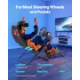 Portable Racing Wheel Stand, Foldable & Adjustable Steering Sim Wheel Stand, 470 mm Seat Inner Width, Compatible with Logitech G