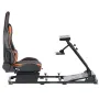 VEVOR Racing Wheel Stand, Heavy-Duty Simulator Cockpit Steering Stand with Dual-Rail Dual-Arm, Fit Logitech G25,G27,G29,G920,G92
