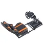 Racing Wheel Stand, Heavy-Duty Simulator Cockpit Steering Stand with Dual-Rail Dual-Arm, Fit Logitech G25,G27,G29,G920,G923, Thr