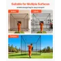 VEVOR Golf Batting Cage, 3050 x 3050 x 3050mm Golf Cage, Driving Hitting Cages with 3-Ply Knotless Polyester, Golfs Target & 9-H