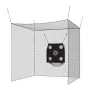 Golf Batting Cage, 3050 x 3050 x 3050mm Golf Cage, Driving Hitting Cages with 3-Ply Knotless Polyester, Golfs Target & 9-Hole Ba