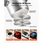 Pressure Cooker, 11.3L Pressure Cooker Stainless Steel, Pressures Canner with Steaming Rack, Tempered Glass Lid, Three Pressures