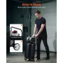 VEVOR 50L Air Compressor, 1.5 kW 113L/min at 6.2 Bar, Max 8 Bar Pressure Oil-Free Air Compressor Tank, Portable on Wheels for Au