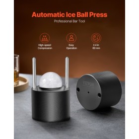 Ice Ball Press Kit Ice Ball Maker 2.4"/60mm Clear Sphere Whiskeys Scot