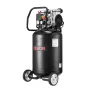 50L Air Compressor, 1.5 kW 113L/min at 6.2 Bar, Max 8 Bar Pressure Oil-Free Air Compressor Tank, Portable on Wheels for Auto Rep