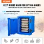 Insulated Food Pan Carrier, 95 Qt Hot Box for Catering, Food Box Carrier with Double Buckles, Front Loading Food Warmer with Han