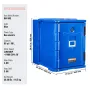 Insulated Food Pan Carrier, 95 Qt Hot Box for Catering, Food Box Carrier with Double Buckles, Front Loading Food Warmer with Han
