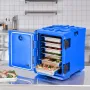 Insulated Food Pan Carrier, 95 Qt Hot Box for Catering, Food Box Carrier with Double Buckles, Front Loading Food Warmer with Han