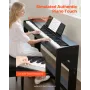 VEVOR Weighted Digital Piano, 88 Keys Fully Weighted, Electric Piano Keyboard with Furniture Stand, Power Adapter, Triple Pedal,