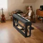 Weighted Digital Piano, 88 Keys Fully Weighted, Electric Piano Keyboard with Furniture Stand, Power Adapter, Triple Pedal, Recor