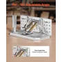 Belt Grinder Knife Jig, 85° - 115° Adjustable Belt Sander Knife Sharpening Jig with Dual Handles, 195mm Long Sharpener Locator C