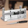 Belt Grinder Knife Jig, 85° - 115° Adjustable Belt Sander Knife Sharpening Jig with Dual Handles, 195mm Long Sharpener Locator C