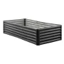 Metal Raised Garden Bed, 1.8 x 0.9 x 0.4 m Outdoor Galvanized Planter Garden Box, Open Bottom Design, Large Planter Raised Bed f