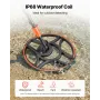 Waterproof Metal Detector, 304.8 mm, Professional High Accuracy Gold Detector for Adults, with Display, Wireless Headphones, 7 M