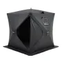 Portable Ice Shelter, 3-4 Person Pop-Up Ice Fishing Tent, 43 Square Feet Fishable Area, Ice Shanty for Winter Fishing, Waterproo
