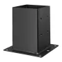 6x6 stolpebase 4 stk, indre størrelse 5,6x5,6 tommer / 142x142