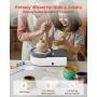 Mini Pottery Wheel, 158 mm Turntable, Forward and Reverse Rotation, Adjustable Speed, Electric Clay Wheel for Kids and Adults, w