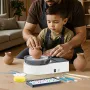 Mini Pottery Wheel, 158 mm Turntable, Forward and Reverse Rotation, Adjustable Speed, Electric Clay Wheel for Kids and Adults, w