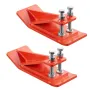Tractor Bucket Protector, 2PCS Heavy Duty Steel Bucket Edge Protectors, Edge Tamer Anti-Skid Device with Double Hexagon Lock Nut