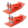 Tractor Bucket Protector, 2PCS Heavy Duty Steel Bucket Edge Protectors, Edge Tamer Anti-Skid Device with Double Hexagon Lock Nut