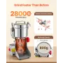 VEVOR Electric Grain Mill Grinder, 800g Commercial Spice Grinders, High Speed 2100W Stainless Steel Pulverizer Powder Machine, f